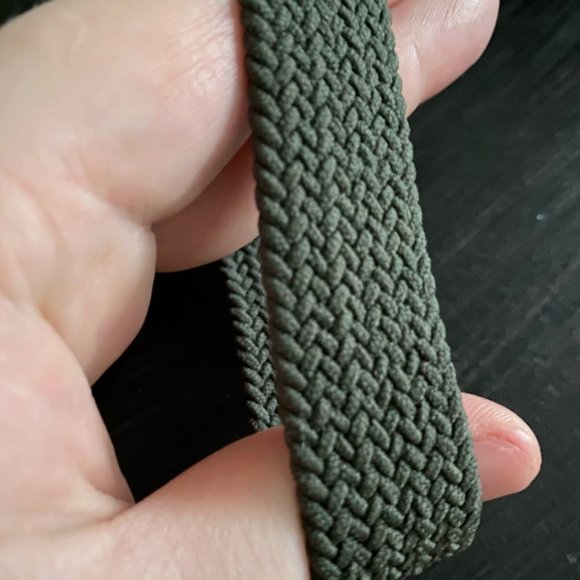 NEW ARMY-GREEN Braided Solo Loop For Apple Watch - Picture 4 of 7